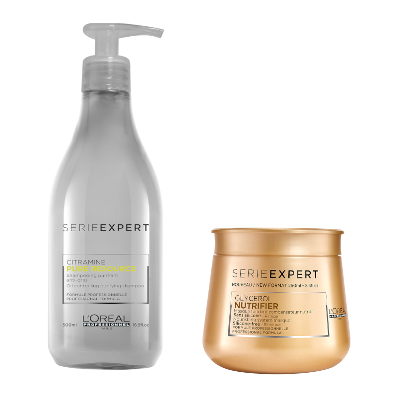 Duo L'Oréal Professionnel SHAMPOO PURE RESOURCE