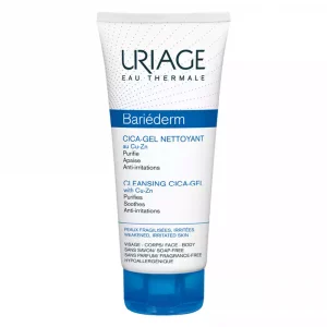 Bariederm Cica Gel Nettoyant 200ml, limpiador suave para piel dañada o irritada.