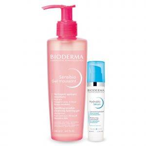 Dúo para pieles Normales Bioderma: Sensibio Gel Moussant y Hydrabio Sérum